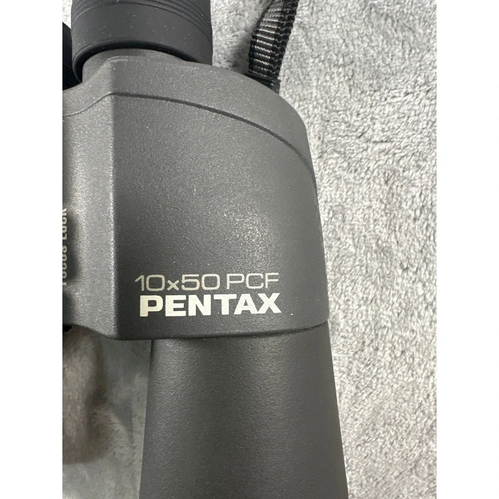Pentax 10x50 PCF Binoculars with Focus Lock and Carrying Case Black